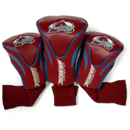Team Golf - Colorado Avalanche 3-Piece Contour Head Cover Set - Multicolor