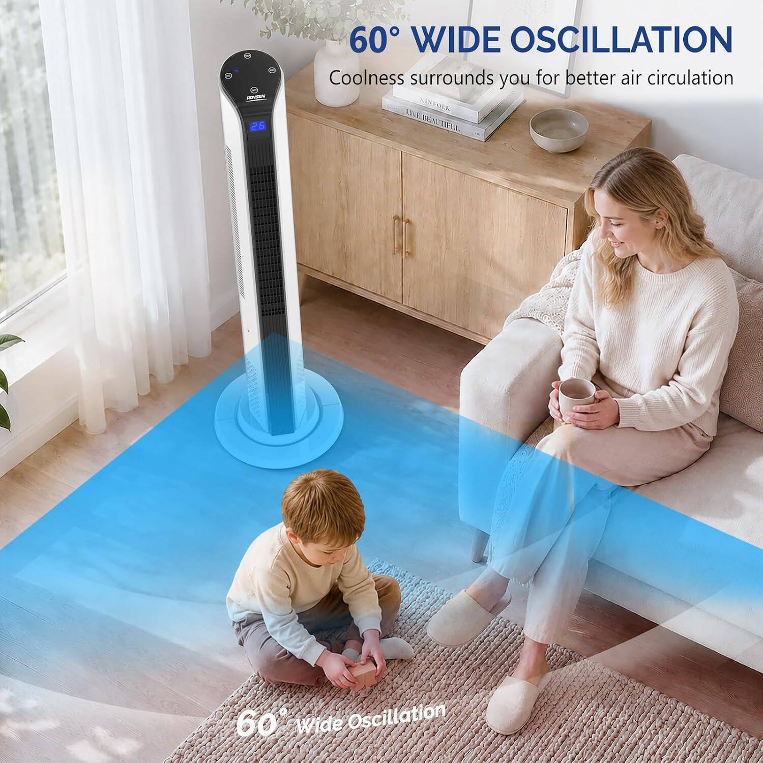 - 26
60° WIDE OSCILLATION Coolness surrounds you for better air circulation LIVE KINFOLK BEAU .
60° Wide Oscillation