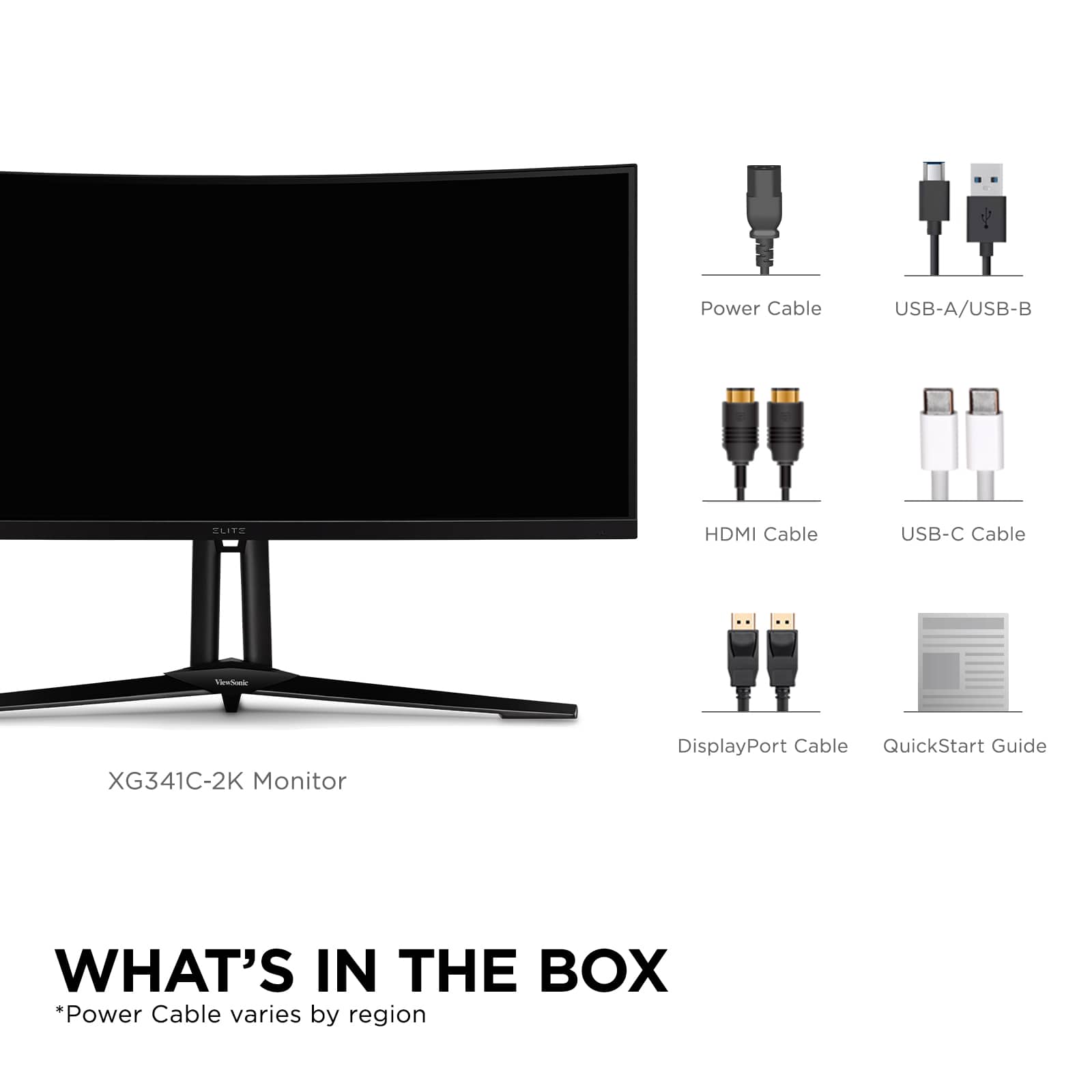 Alt View 13. ViewSonic - XG341C-2K 34" LCD UWQHD FreeSync Gaming Monitor (HDMI, DP, USB-C) - Black.