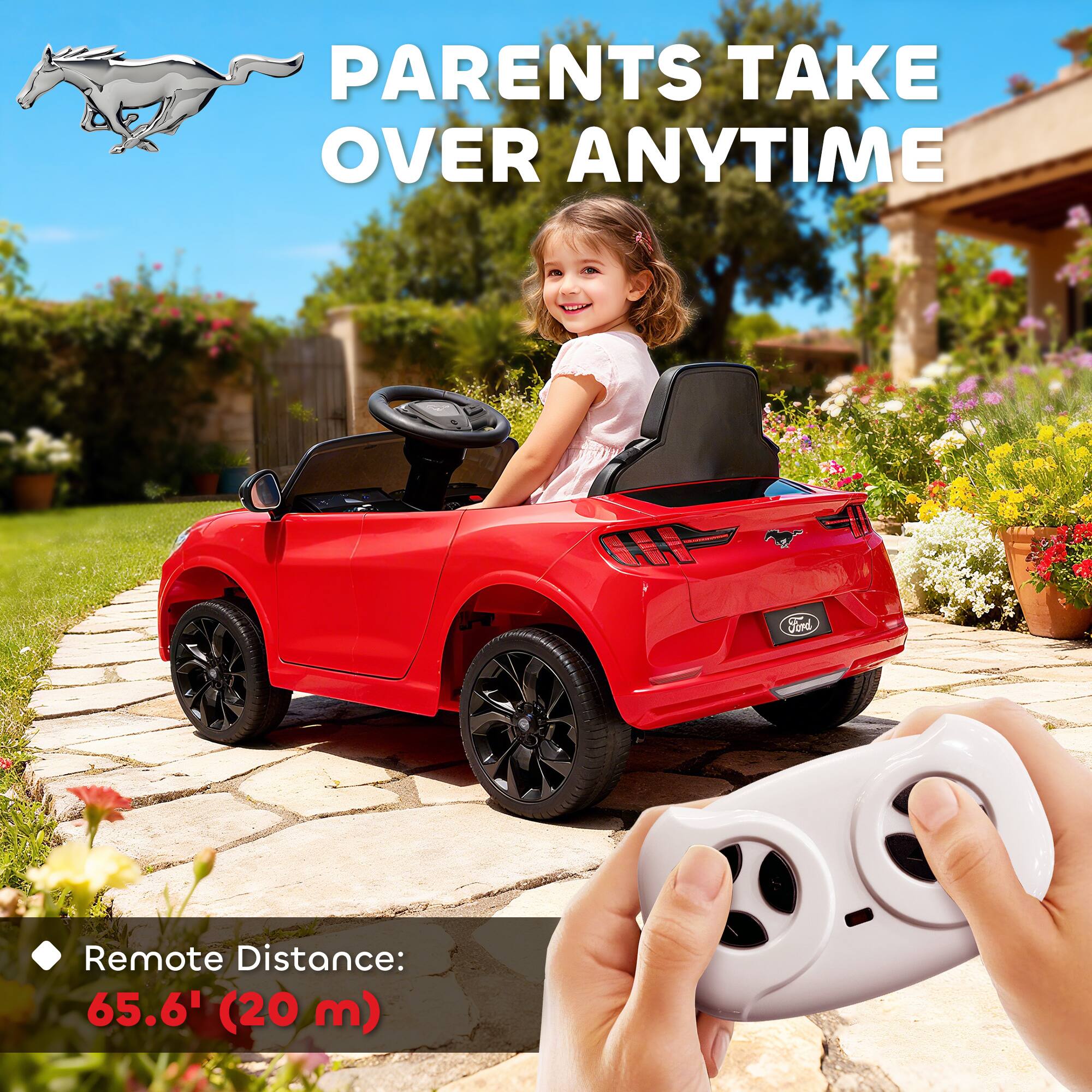 PARENTS TAKE OVER ANYTIME

Remote Distance: 65.6' (20 m)