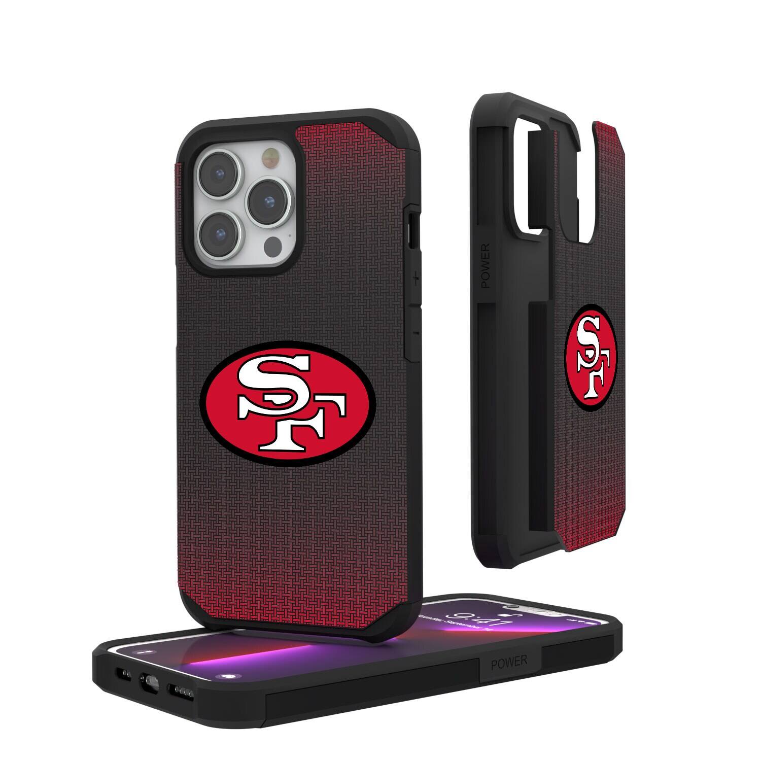 Keyscaper - NFL - San Francisco 49ers Linen Logo iPhone Rugged Case - 15 Pro - Black price history on PriceWatchPro