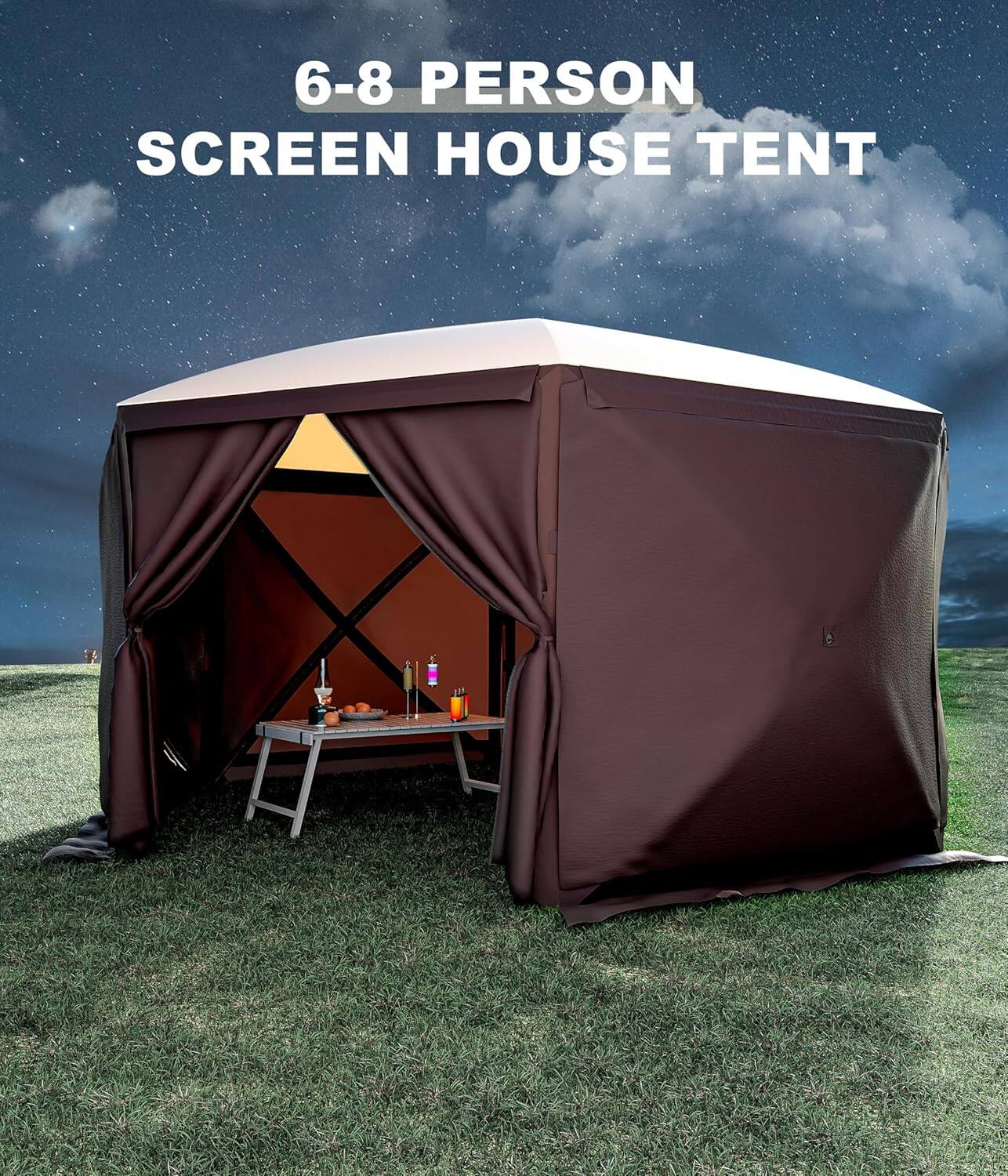 6-8 Person Screen House Tent