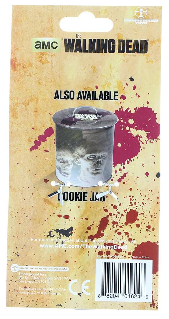 **THE WALKING DEAD**

**ALSO AVAILABLE**

**COOKIE JAR**

For more information about The Walking Dead visit www.AMC.com/TheWalkingDead

Item No. TW WD017

Made in China

Underground Toys  
Box 63668  
London SW1H 9AR  
San Diego, CA 92126

Holding The Walking Dead LLC  
All Rights Reserved

CE

8 82041 01624 6