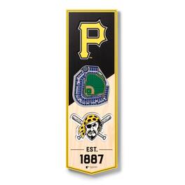 YouTheFan - Pittsburgh Pirates 6'' x 19'' 3D StadiumView Banner - Multicolor