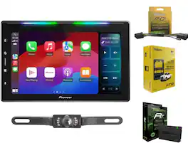 Pioneer - DMH-WT6000NEX 10.1" Digital Receiver Backup Camera + ADS-MRR + KIT-FTR1 Compatible with Ford F-150 250 350 2015+ - Black