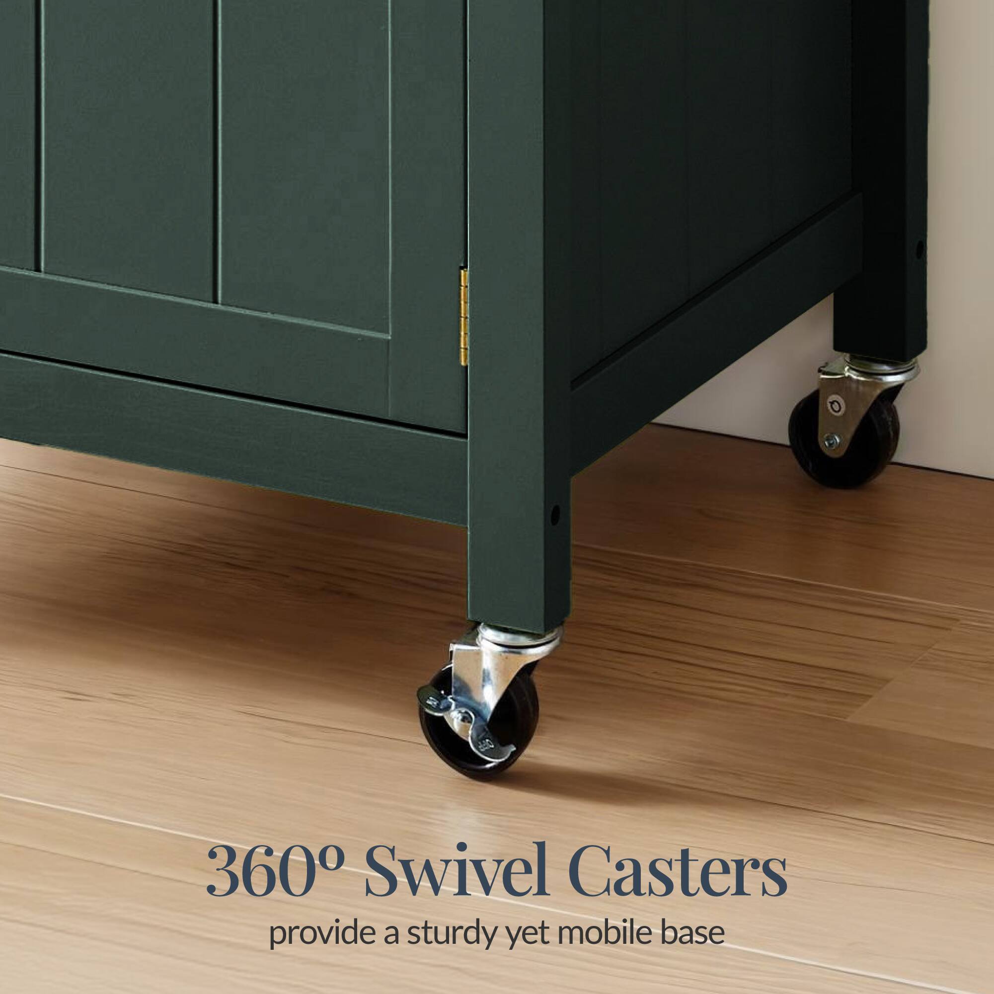 360° Swivel Casters provide a sturdy yet mobile base
