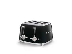 SMEG - TSF03 4-Slice Wide-Slot Toaster - Black - Front_Zoom
