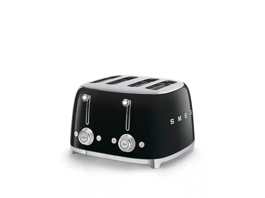 SMEG TSF03 Slice Wide Slot Toaster Black TSF03BLUS Best Buy