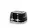 Front. SMEG - SMEG TSF03 4-Slice Wide-Slot Toaster - Black.
