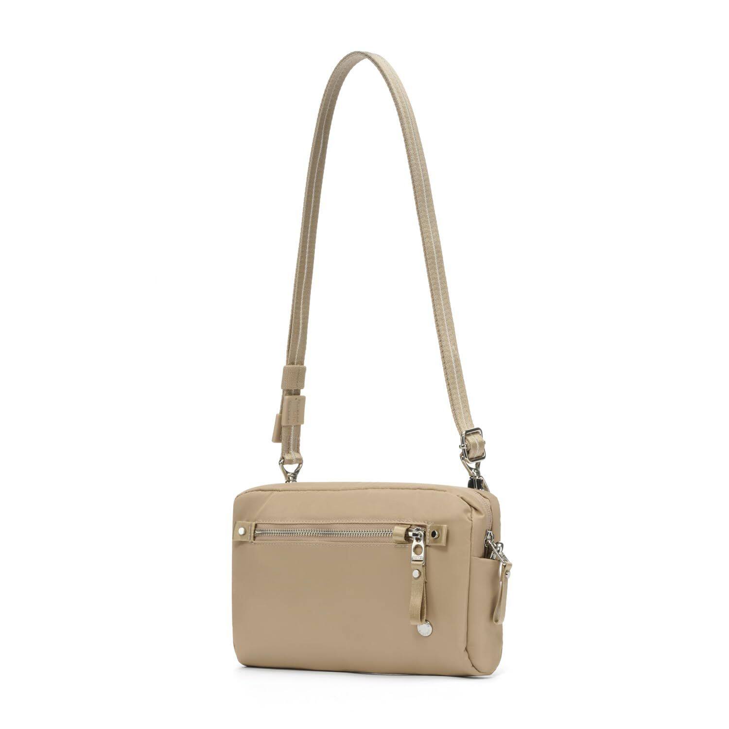 Back. Pacsafe - W 3-in-1 Sling, Taupe - Taupe.