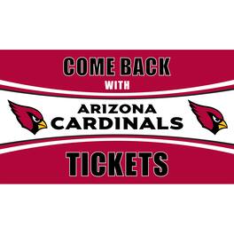 Evergreen Enterprises - Arizona Cardinals 28" x 16" Come Back With Tickets Door Mat - Multicolor