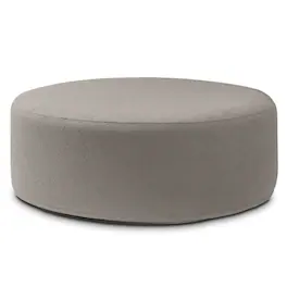 Jaxx - Candler Round Couch Oversized Giant Coffee Table Ottoman 44”, Boucle Dark Grey - Boucle Dk Grey