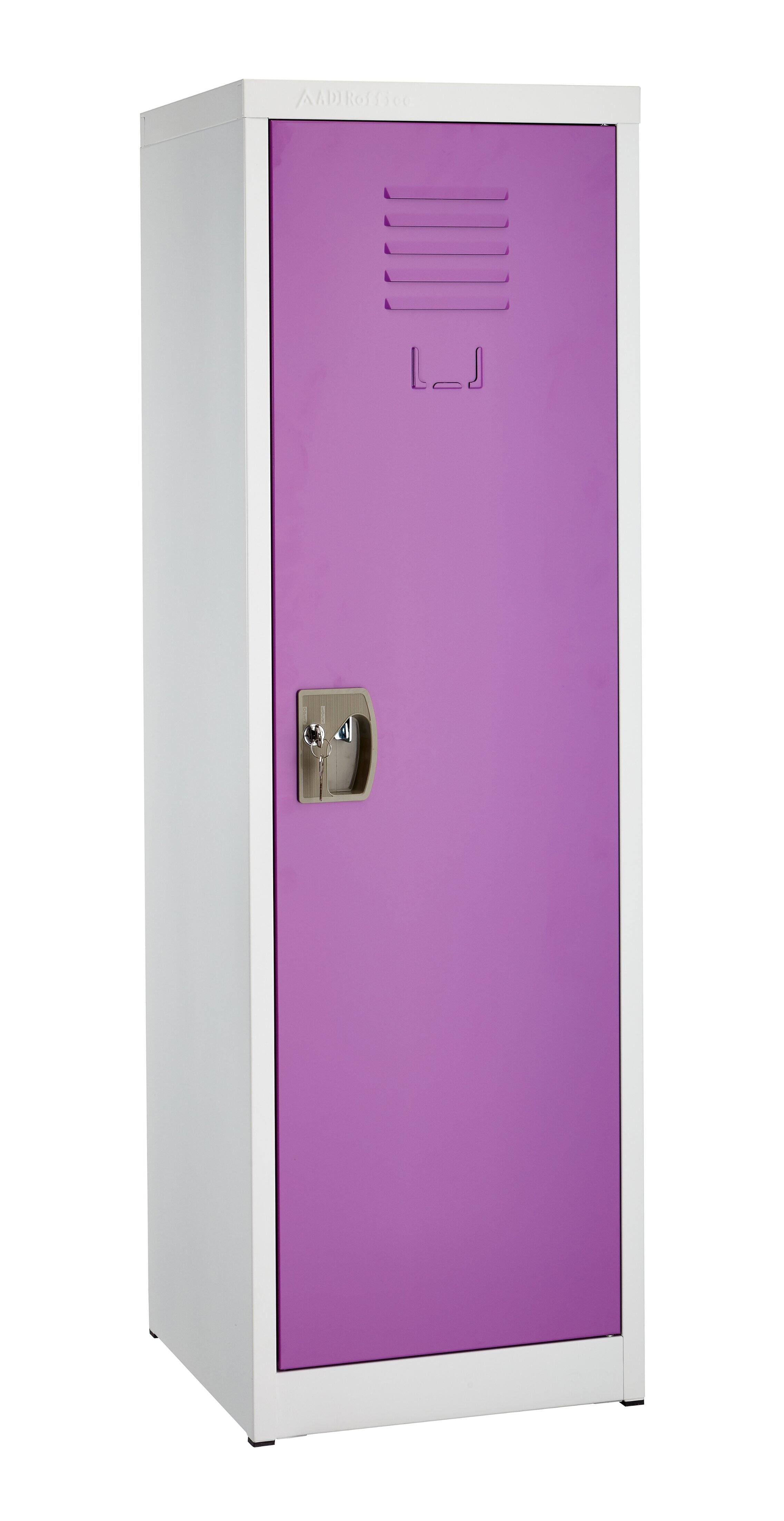 Alt View 6. AdirOffice - Storage Locker 629-Series 48" H 1-Tier Steel Locker with Key Lock - Purple.