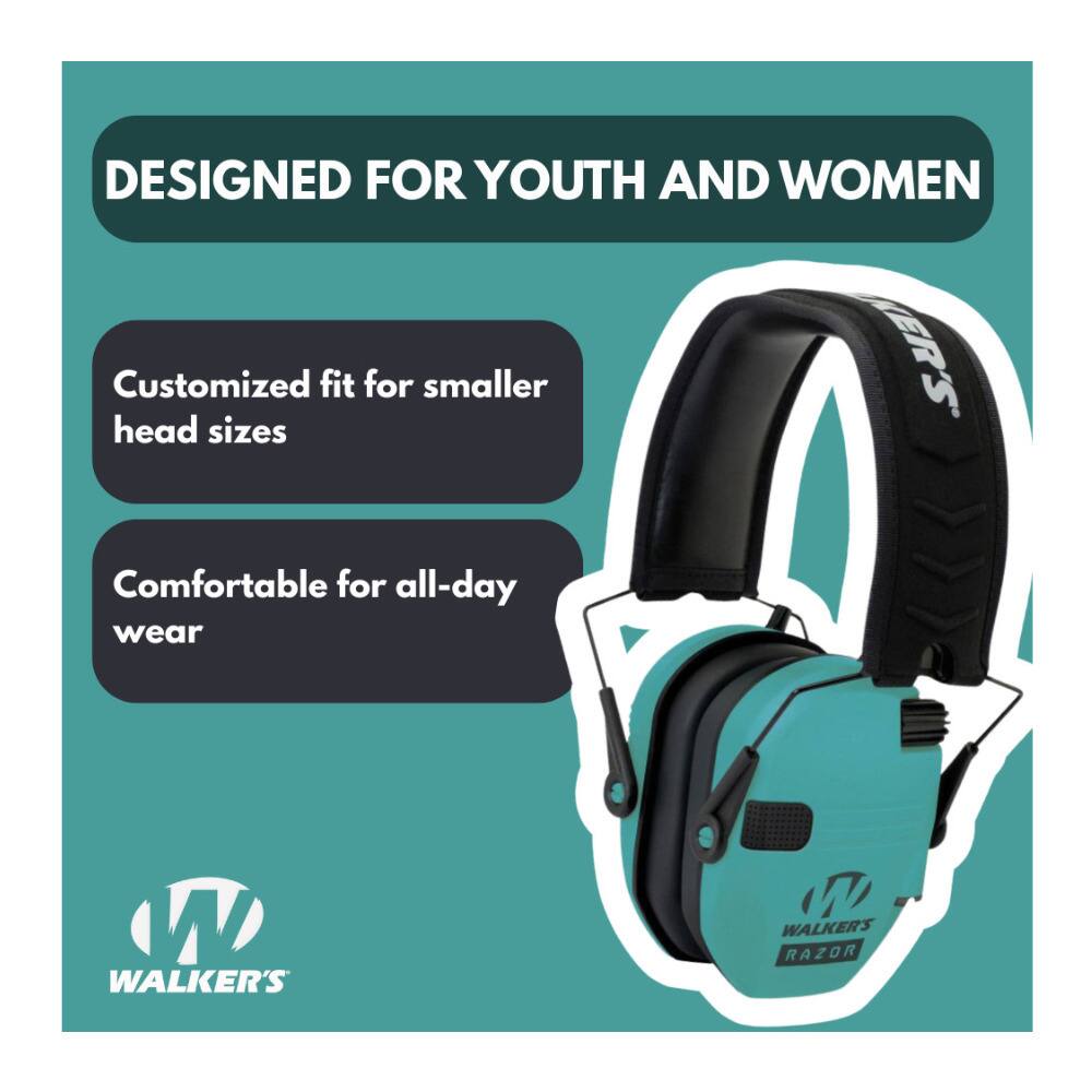 DESIGNED FOR YOUTH AND WOMEN

- Customized fit for smaller head sizes
- Comfortable for all-day wear

WALKER'S RAZOR