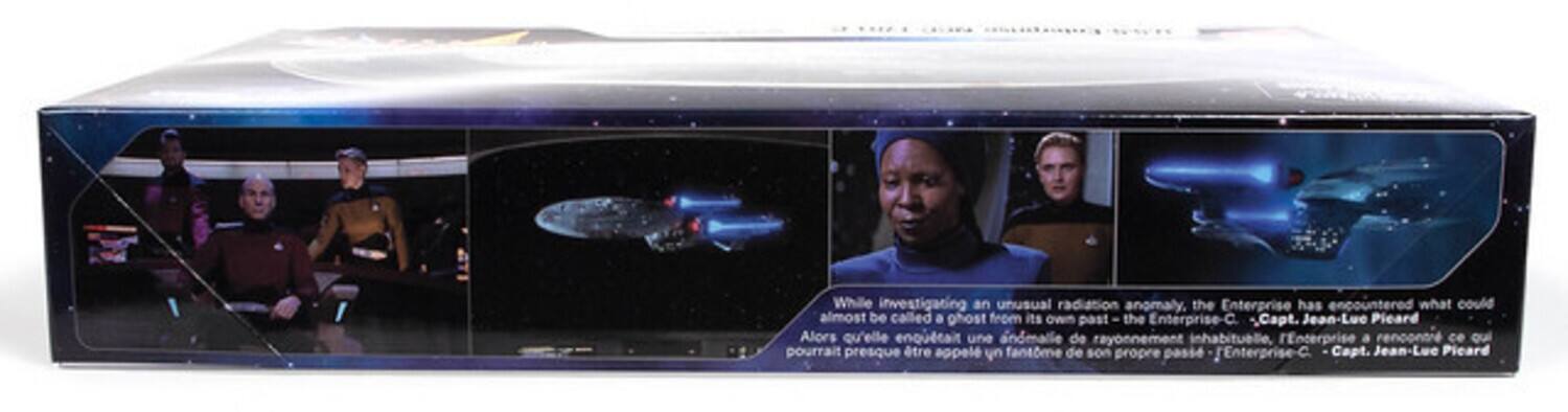 While investigating an unusual radiation anomaly, the Enterprise has encountered what could almost be called a ghost from its own past - the Enterprise-C. "Capt. Jean-Luc Picard

Alors qu'elle enquête sur une anomalie de rayonnement inhabituelle, l'Enterprise a rencontré ce qui pourrait presque être appelé un fantôme de son propre passé - l'Enterprise-C. " Capt. Jean-Luc Picard