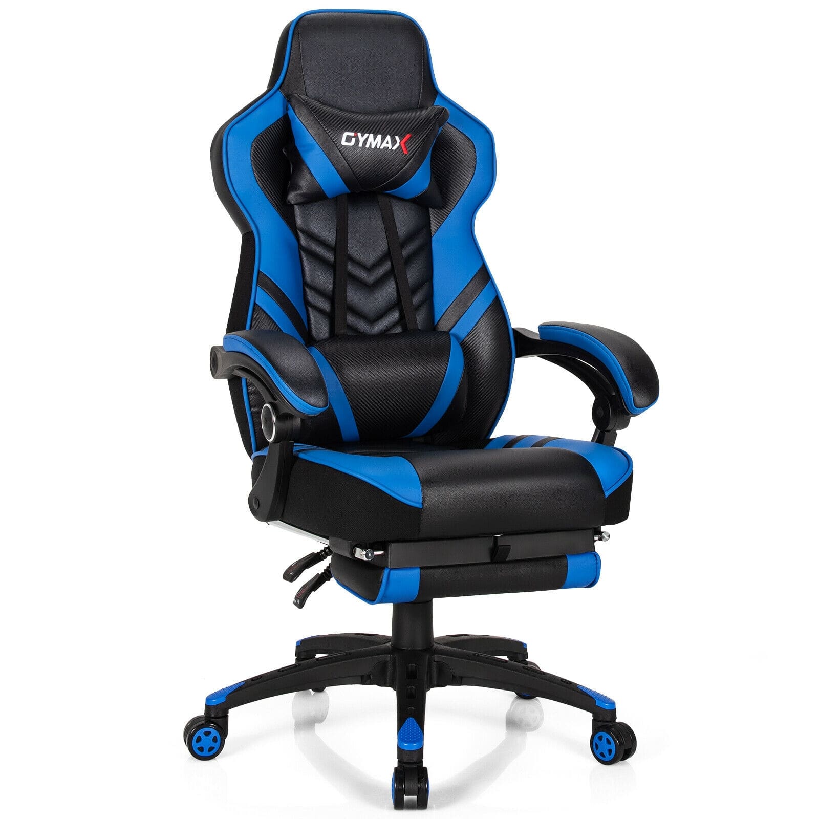 WELLFOR - Adjustable Gaming Chair with Footrest for Home Office - Blue price history on PriceWatchPro