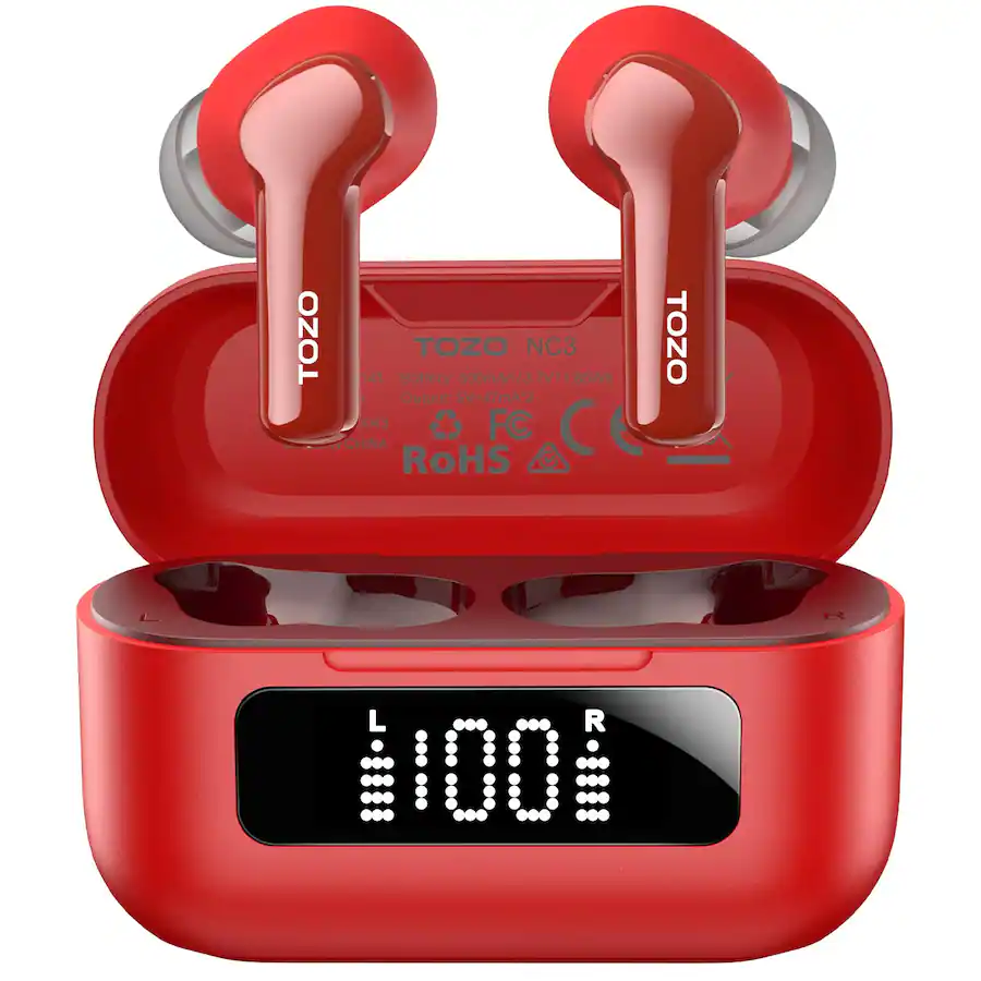 TOZO AI Translation Noise Cancelling Earbuds, 68H, 6 Mic ENC Clear Call ...