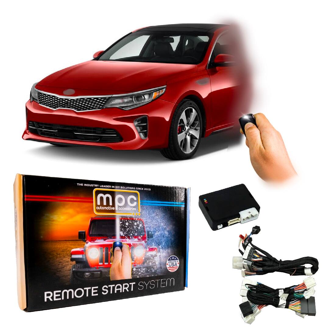 MPC - Remote Start Kit For Kia Optima 2016-2020 | Plug & Play | Push Lock 3X to Start - Black