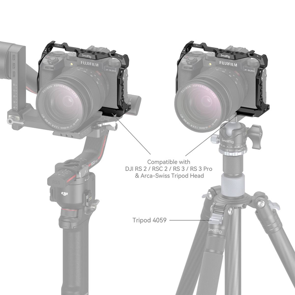 FUJIFILM X-920 FUJINON ASPHERICAL LENS

Compatible with DJI RS 2 / RSC 2 / RS 3 / RS 3 Pro & Arca-Swiss Tripod Head

Tripod 4059