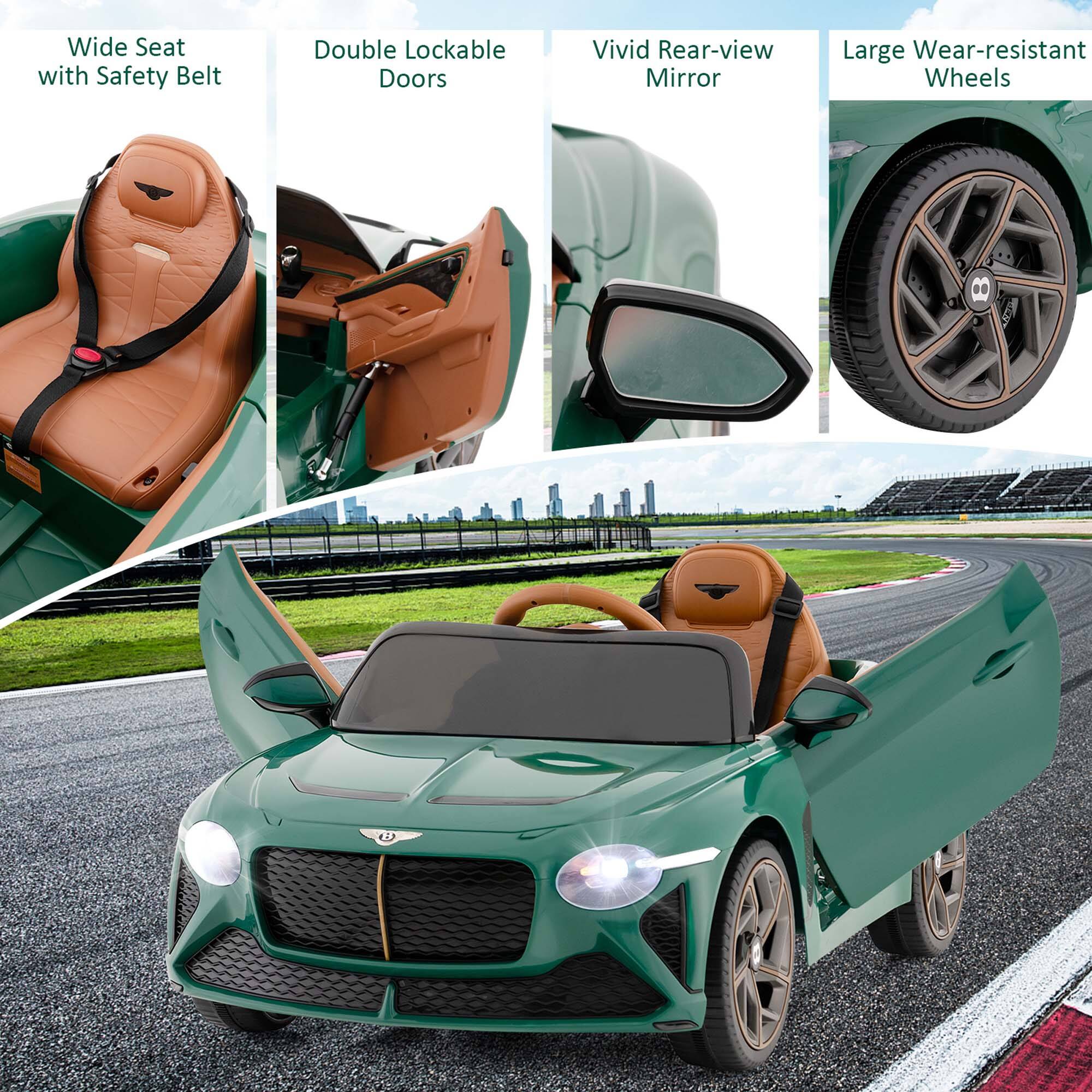 Wide Seat with Safety Belt  
Double Lockable Doors  
Vivid Rear-view Mirror  
Large Wear-resistant Wheels