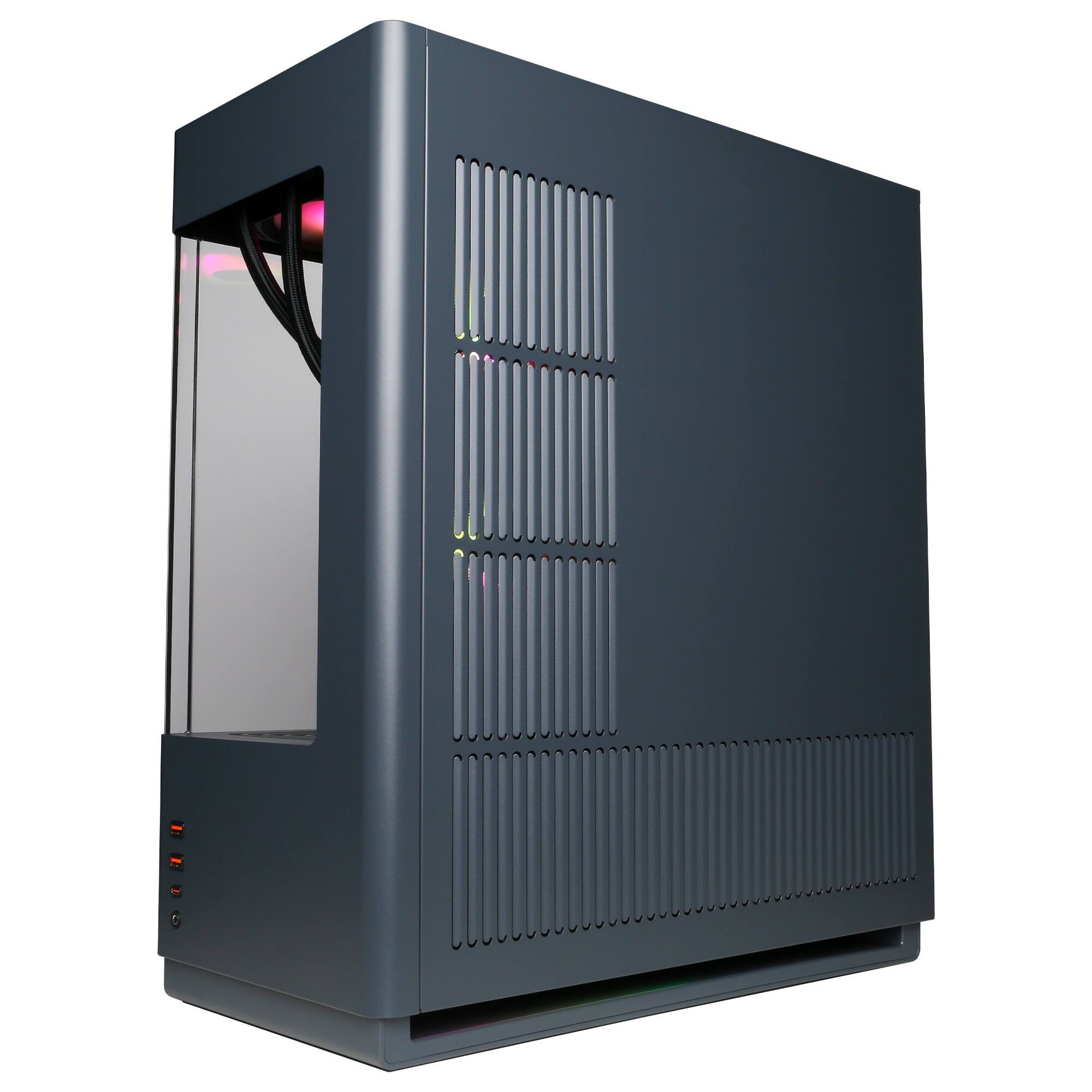 Alt View 4. CyberPowerPC - Gaming Desktop - Intel Core Ultra 5 250KF Plus 2026 - NVIDIA GeForce RTX 5070 12GB - 32GB DDR5 Memory - 1TB SSD Storage - Gray.