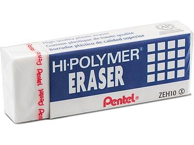 Pentel Hi-Polymer Eraser  
ZEH10  
High quality plastic eraser  
Gomme plastique de haute qualité  
Borrador plástico de calidad superior