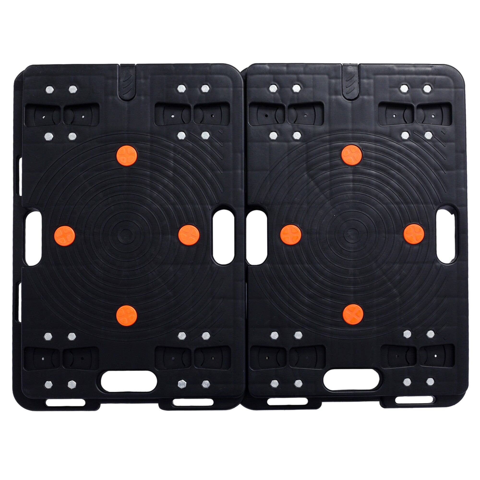 Alt View 1. Boyel Living - 2Pcs 330lb Moving Hand Trucks 4 Wheels Platform Dolly for Heavy Items Home Warehouse - Black.