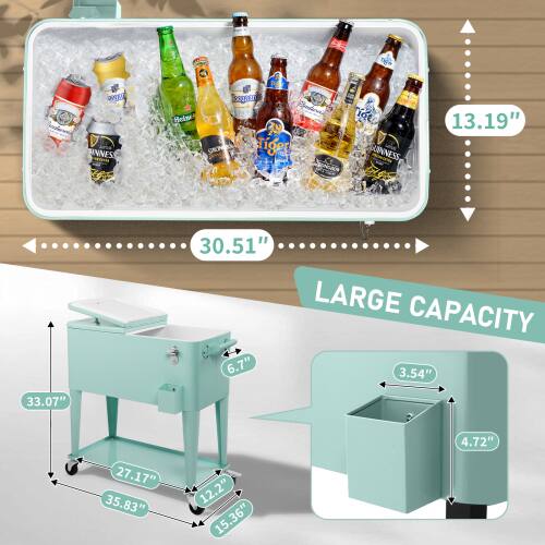 DE T OV ANNES W tighr sogsan Heln 19 GRON Tiger ing_to_se iot SiUE GUINNESS 13.19" 30.51" LARGE CAPACITY 6.7" 3.54" 33.07" 4.72" 27.17" 35.83" 12.2" 15.36"