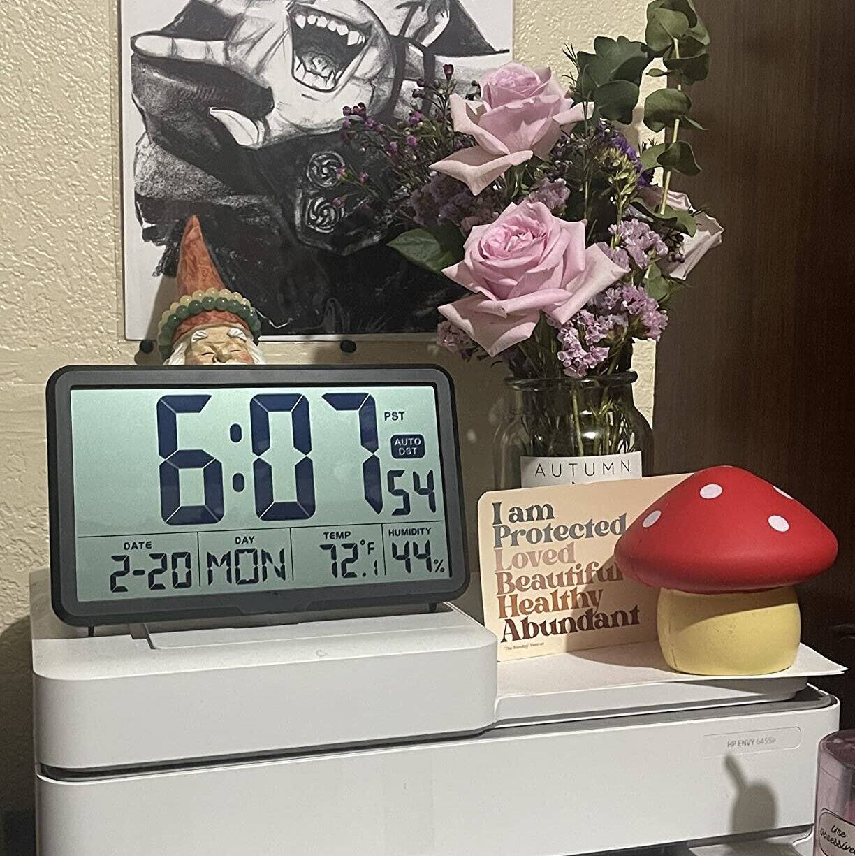 PST AUTO DST 6:07 54%  
DATE 2-20 MON  
TEMP 72°F  
HUMIDITY 44%  

AUTUMN  

I am Protected Loved Beautiful Healthy Abundant  

HP ENVY 455