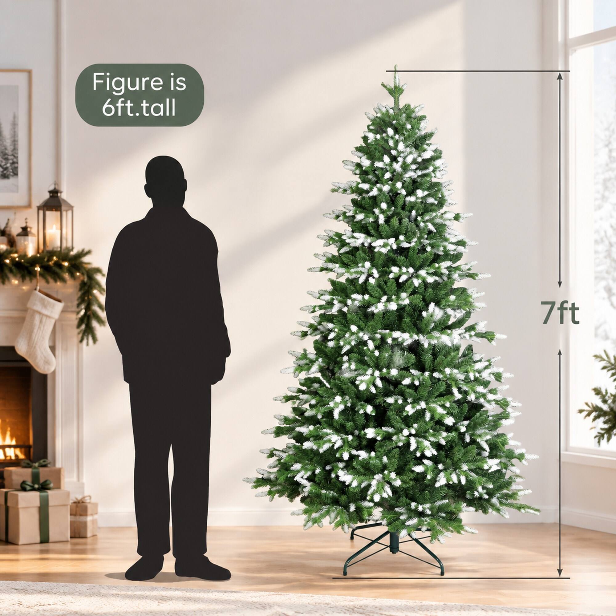 Figure is 6ft tall  
7ft