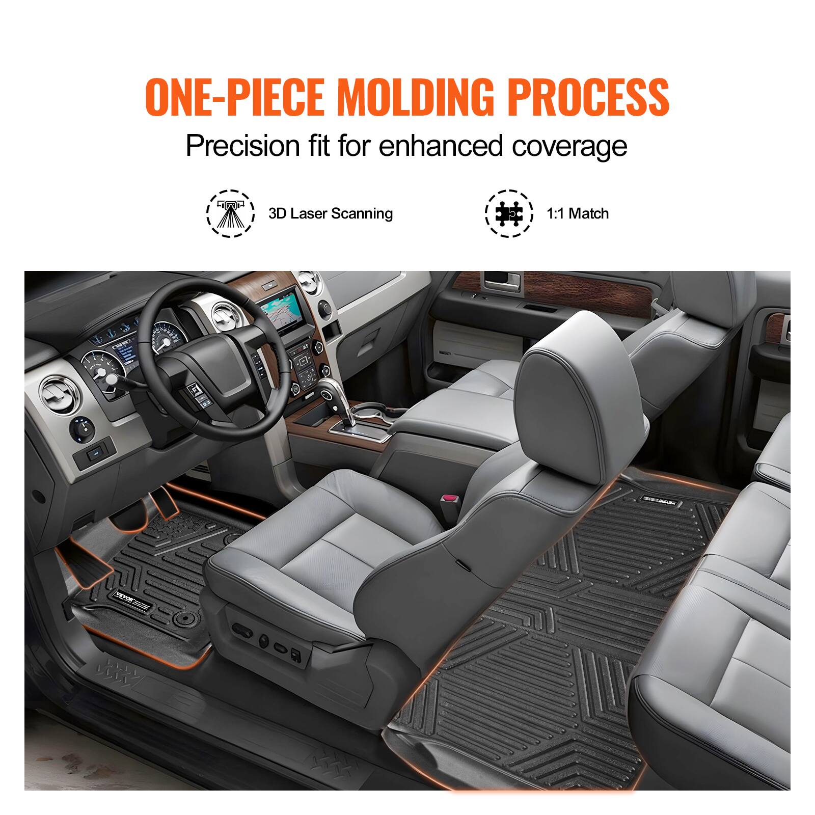 ONE-PIECE MOLDING PROCESS  
Precision fit for enhanced coverage  

3D Laser Scanning  
1:1 Match