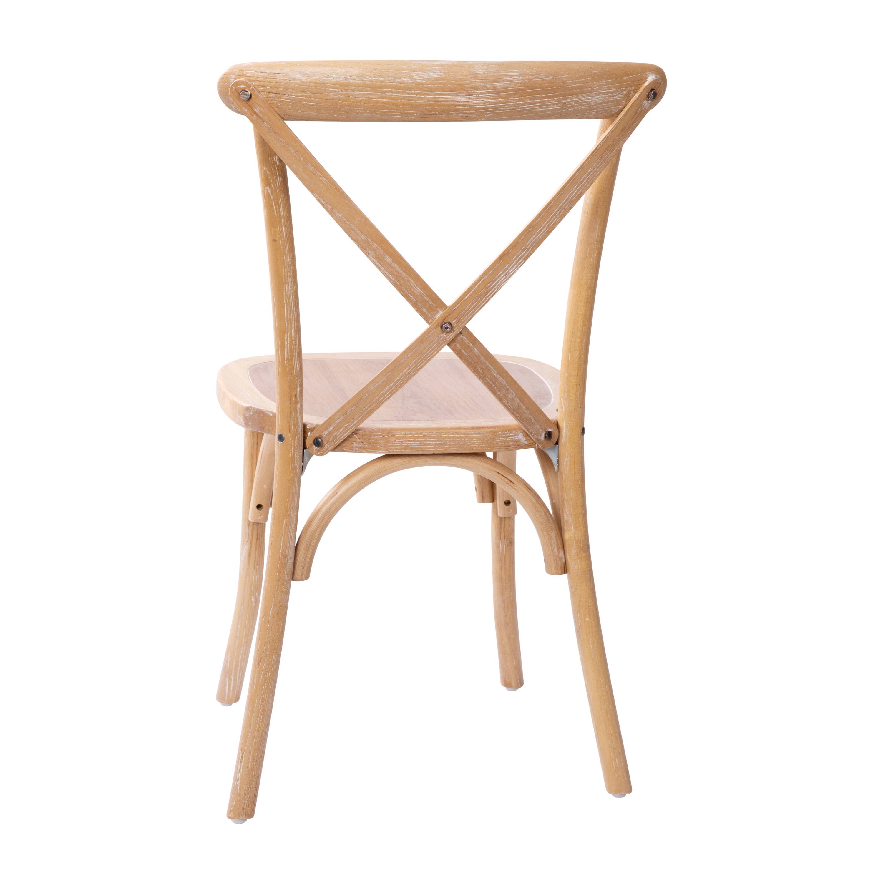 Alt View 7. Emma + Oliver - 2-pack X-Back Chair - Driftwood.