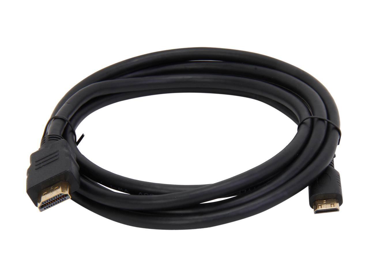 Alt View 1. StarTech.com - StarTech.com HDMIACMM6 6 ft. Black HDMI to Mini HDMI HDMI to Mini HDMI Cable for Digital Video Male to Male.