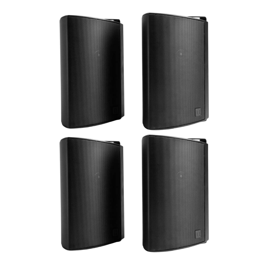 Front. Definitive Technology - Definitive Technology Dymension AW-450 Outdoor Speaker Bundle Pairs, All-Weather IP66 Surface-Mount- Bundle (Black) - Black.