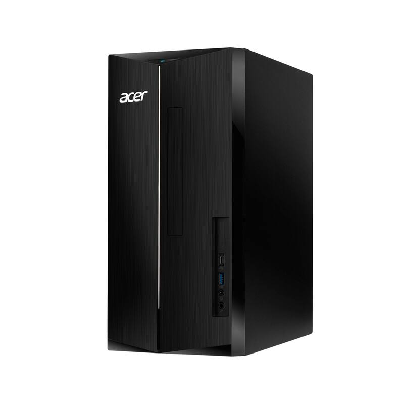 Alt View 1. Acer - Acer Aspire Desktop,Intel Core i5-14400,16GB RAM,1TB SSD,Intel 730 UHD Graphic,Win 11 Pro,Black - Black.