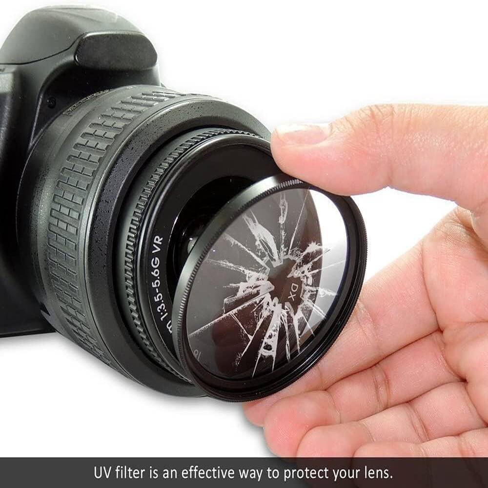 VR 1:3.5-5.6G E DX  
UV filter is an effective way to protect your lens.