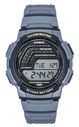 Casio - Digital Resin Strap Quartz WS-1800-2AV 100M Men's Watch - Black