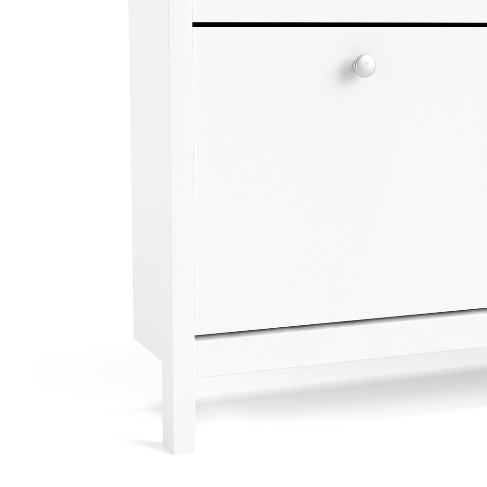 Alt View 7. Tvilum - Madrid 4 Drawer Shoe Cabinet - White.