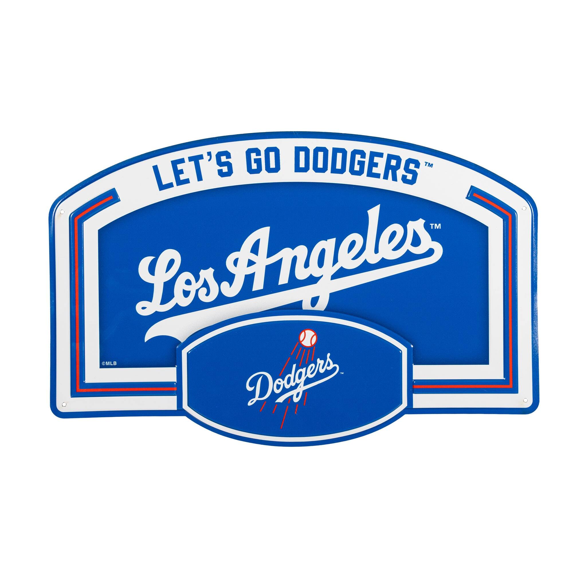 Los Angeles Dodgers 11" x 17" Embossed USA Steel Buckle Wall Sign