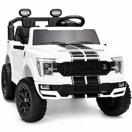 Front. Best Choice Products - Best Choice Products 24V 2-Seater Ride On Car for Kids, Licensed Ford F-150 Shelby Electric Car w/ Parent Remote - White - White.