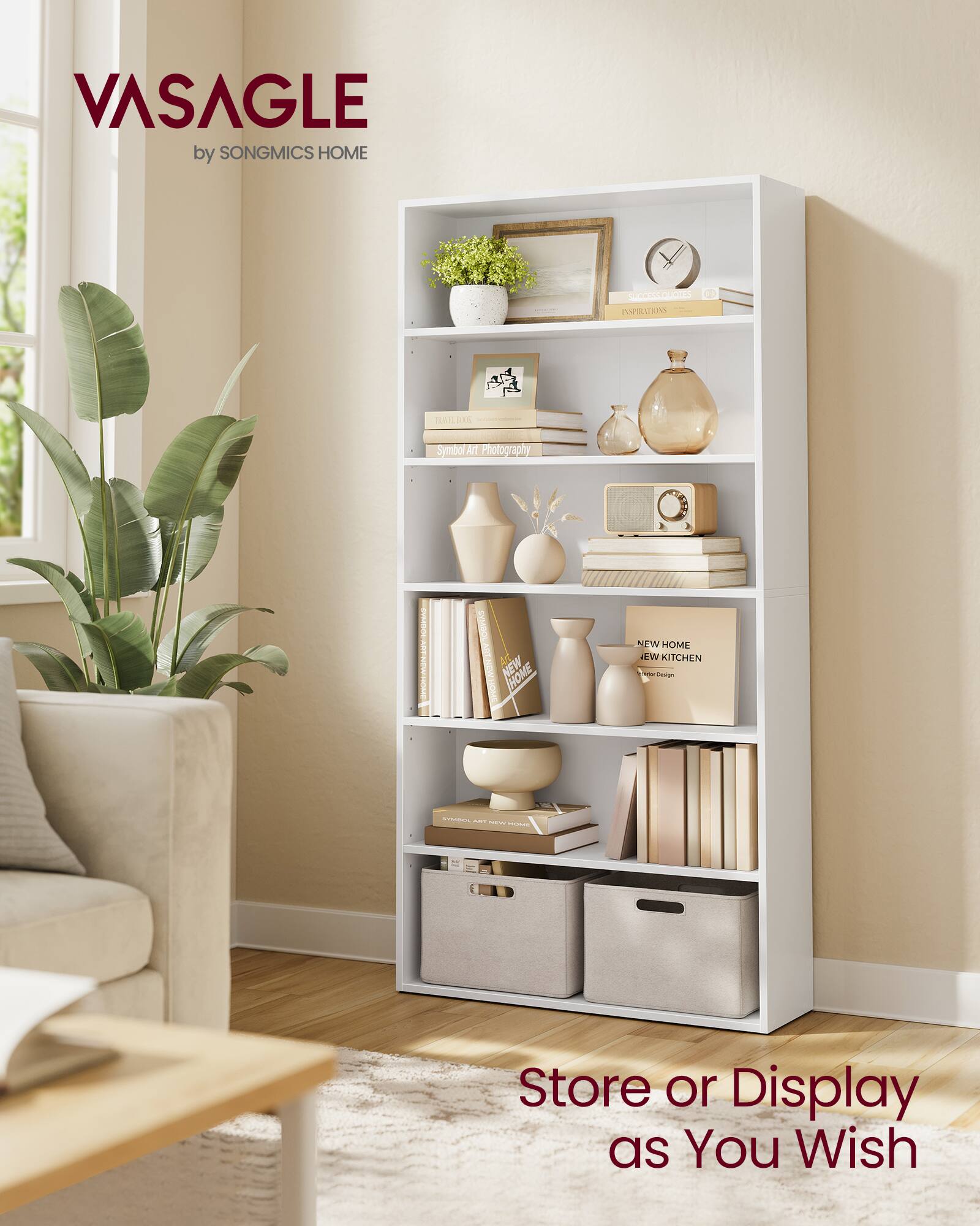 VASAGLE by SONGMICS HOME

- 1 PAPARIS
- 1 SOIL

Symbol Art Photography | SYMBO ART

NEW HOME NEW HOME NEW KITCHEN

Store or Display as You Wish