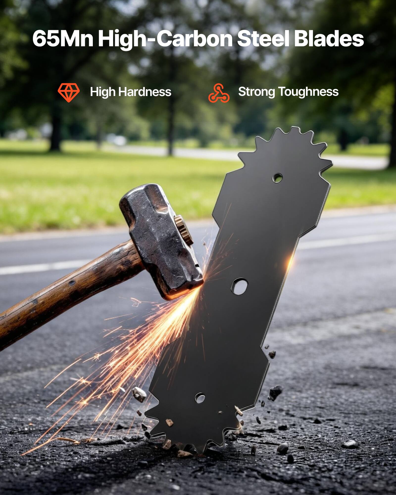 65Mn High-Carbon Steel Blades

- High Hardness
- Strong Toughness
