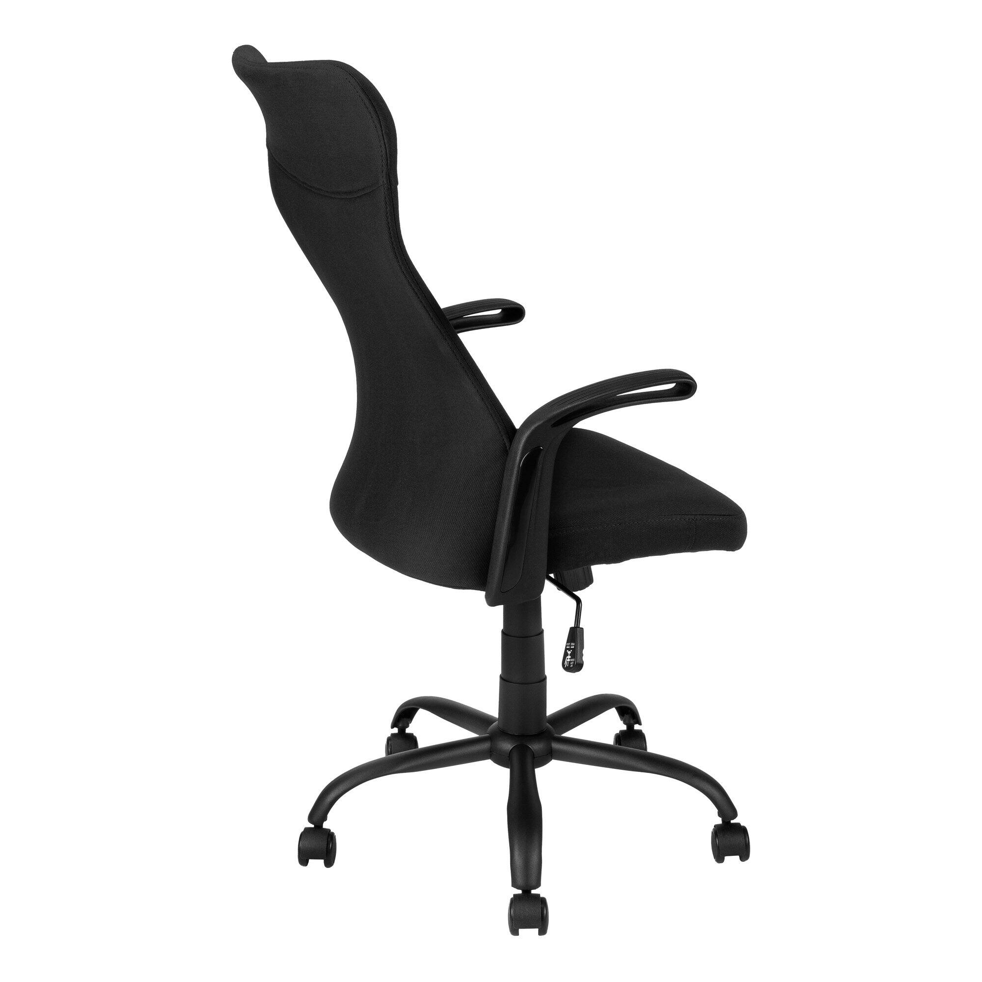 Alt View 1. Spaco - Spaco Ergonomic Executive Office Chair, Adjustable Height, Swivel, Armrests, Mesh and Metal Frame, for Home Office - Black.