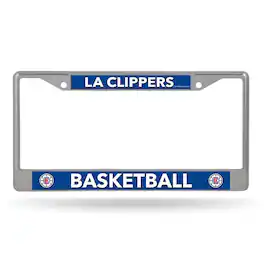 Rico Industries - Los Angeles Clippers Lightweight Chrome Metal License Plate Frame - Multi