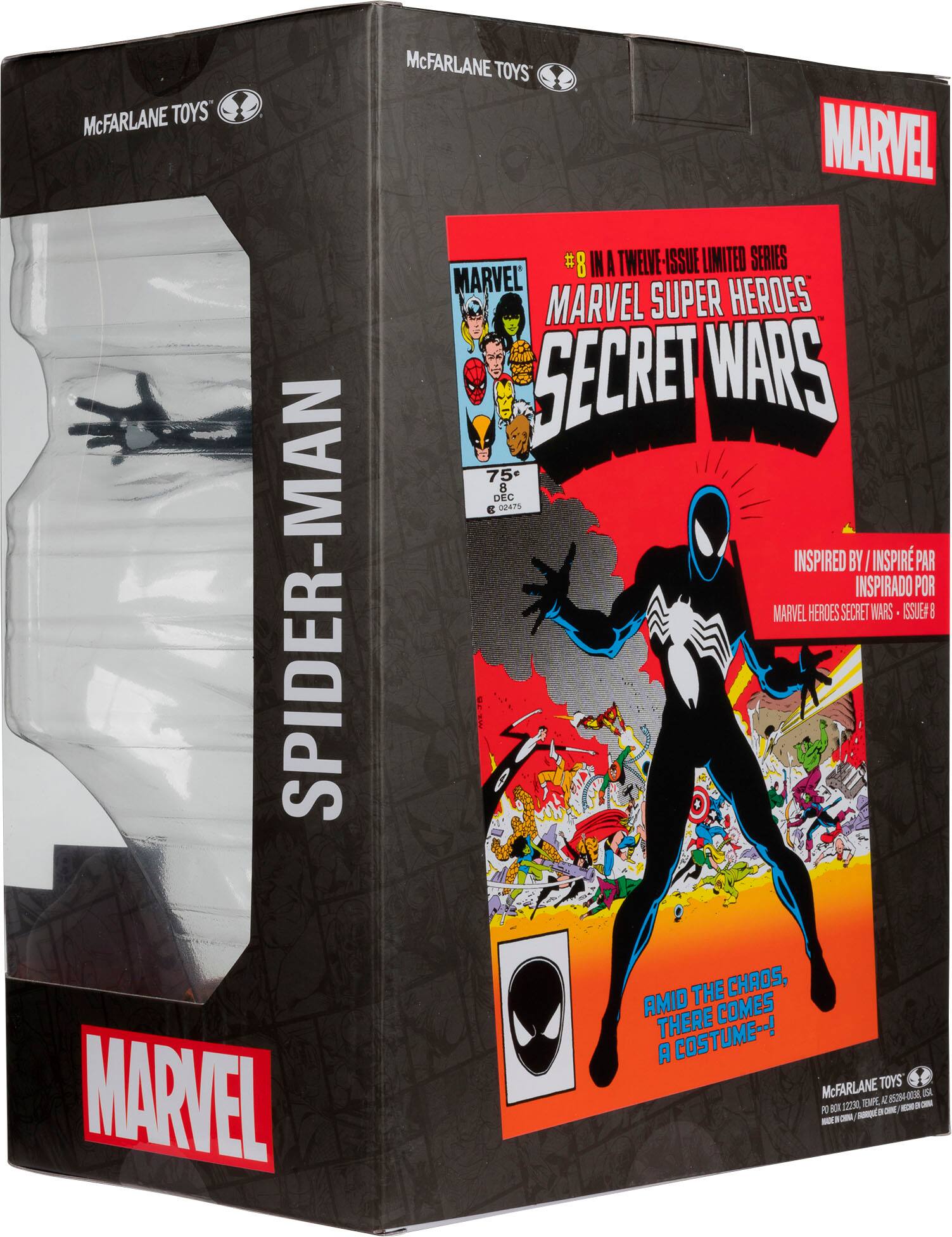 McFarlane Toys Spider-Man Marvel Super Heroes Secret Wars 75th Anniversary 12-Issue Limited Series Box Set.