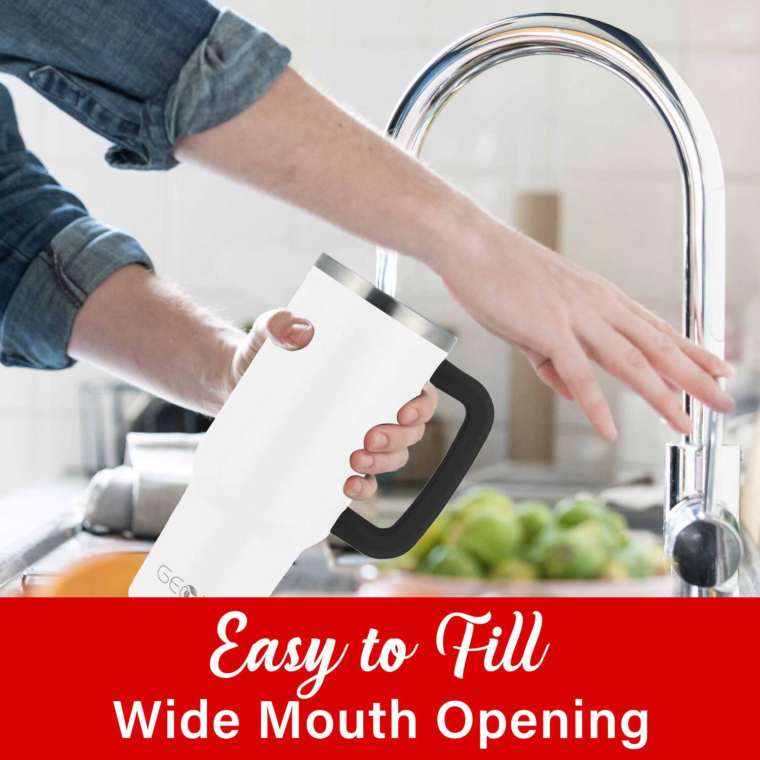 Easy to Fill Wide Mouth Opening