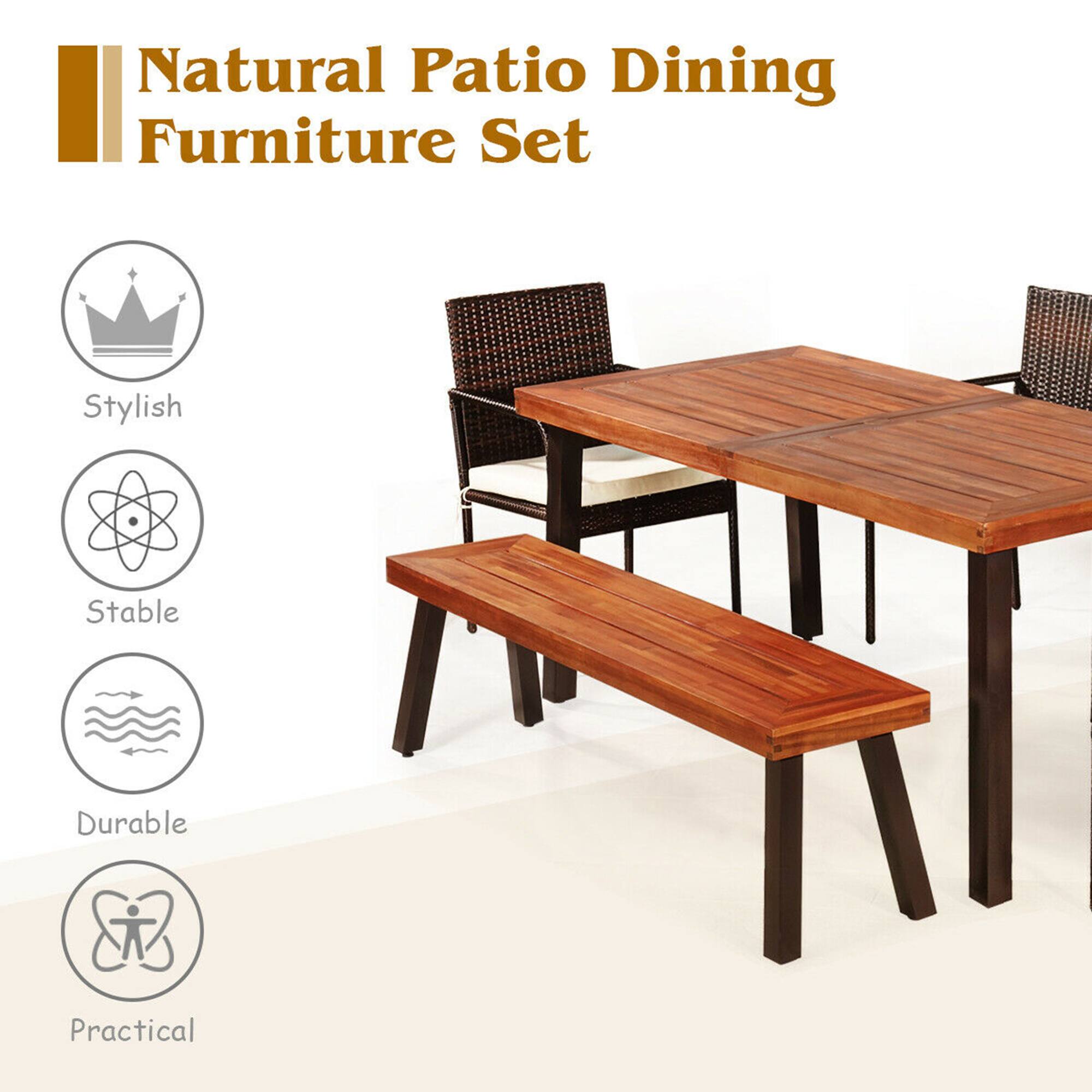 Natural Patio Dining Furniture Set

Stylish  
Stable  
Durable  
Practical