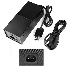 Kitcheniva - AC Adapter Brick Charger Power Supply Cord Cable For Microsoft Xbox One Console - Black