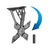 Front. Mount-It! - Motorized Ceiling TV Mount with Remote for 32” – 55” TVs, Retractable Tilt Lif, Black - Black.