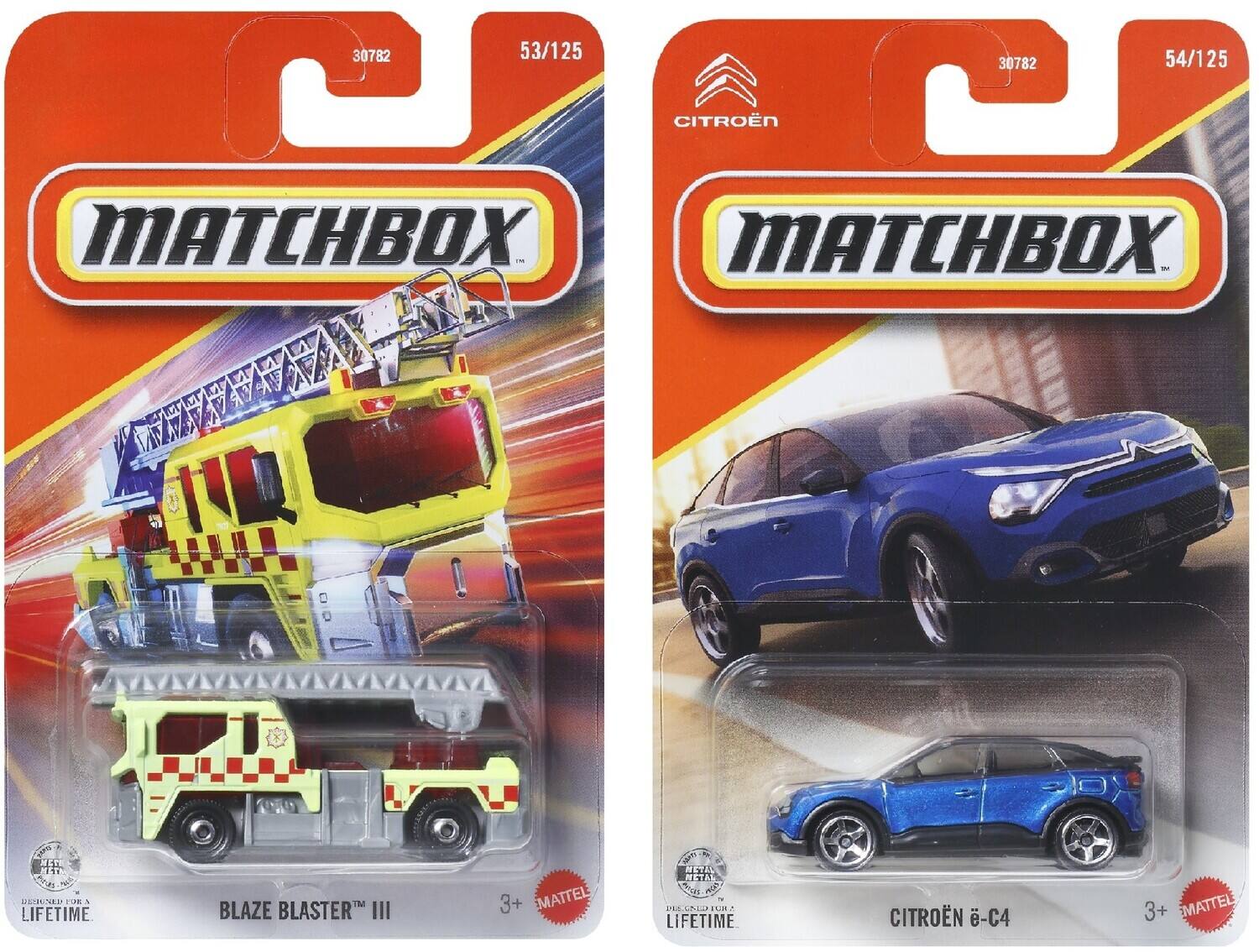 30782 53/125 30782 54/125 CITROËN MATCHBOX MATCHBOX - yIPG NET MATE  KP FUR & LIFETIME BLAZE BLASTER III 3+ MATTEL METAL METAL . WIAA LH , LIFETIME CITROËN -C4 3+ MATTEL